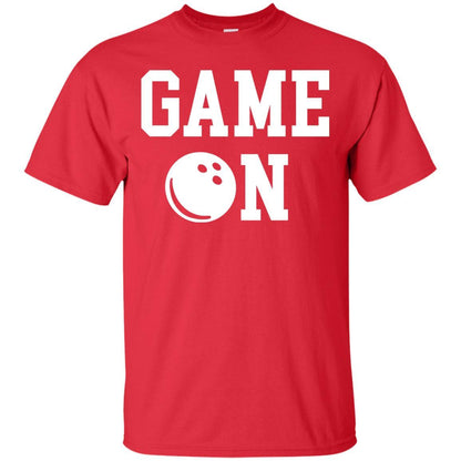Bowler T-shirt Game On Bowling T-shirt Red