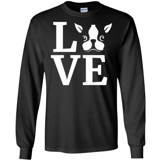 Dog Lovers T-shirt I Love My Boston Terrier Black