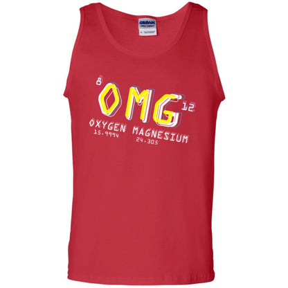 Funny Science Class T-shirt Omg Oxygen Magnesium Red