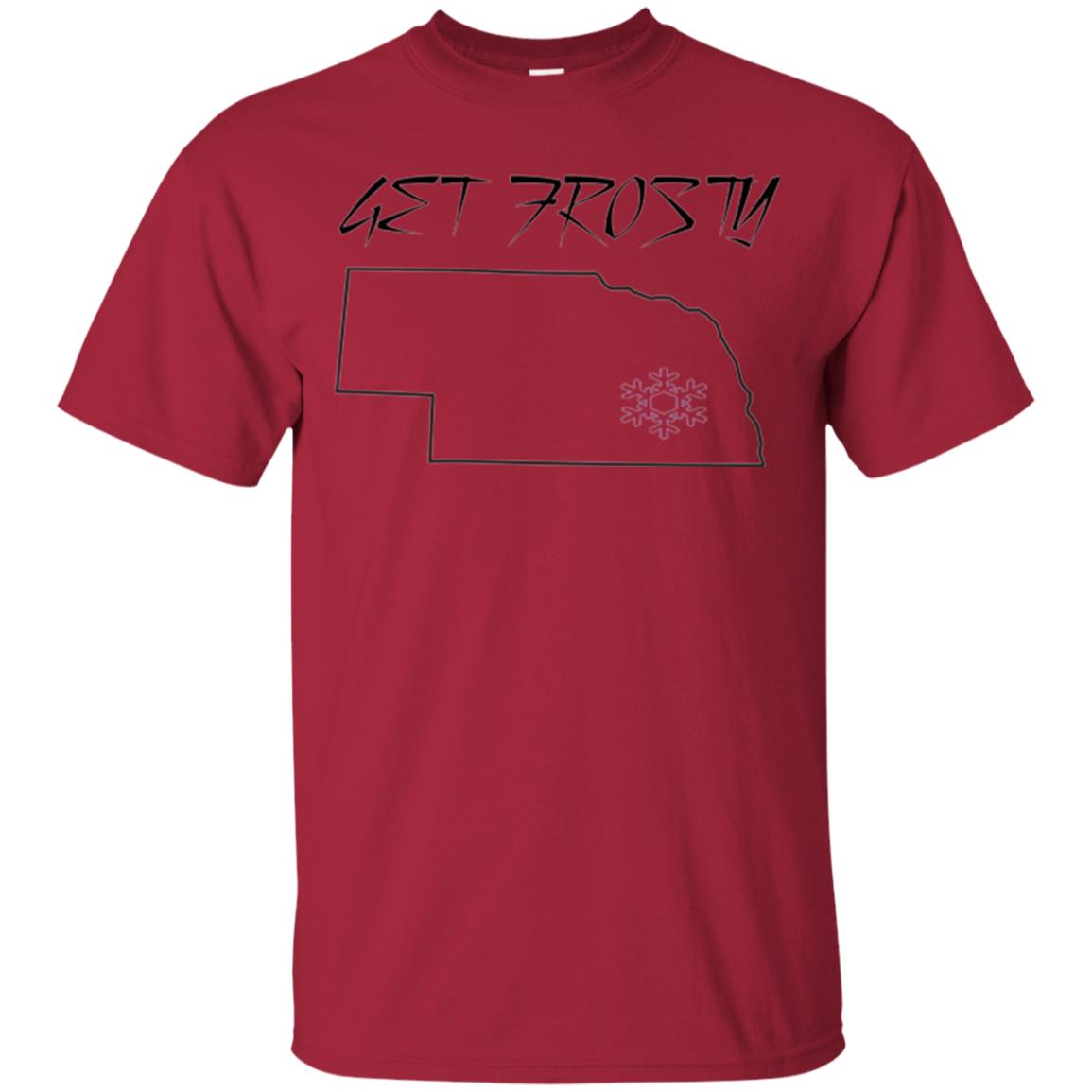 Christmas T-shirt Get Frosty Nebraska Football Cardinal