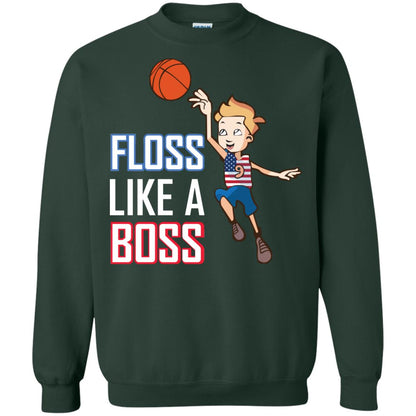 Floss Like A Boss Shirt For Basketball Players Forest Green