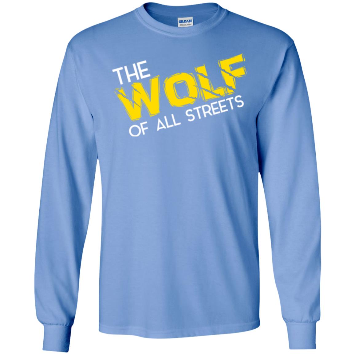 Wolf Lover T-shirt The Wolf Of All Streets Carolina Blue
