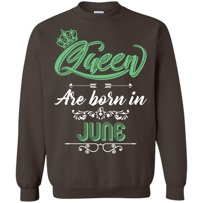 Brithday T-Shirt Queen Are Born In June Dark Chocolate