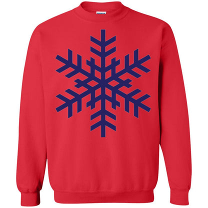 Christmas T-shirt Navy Blue Snowflake T-shirt Red