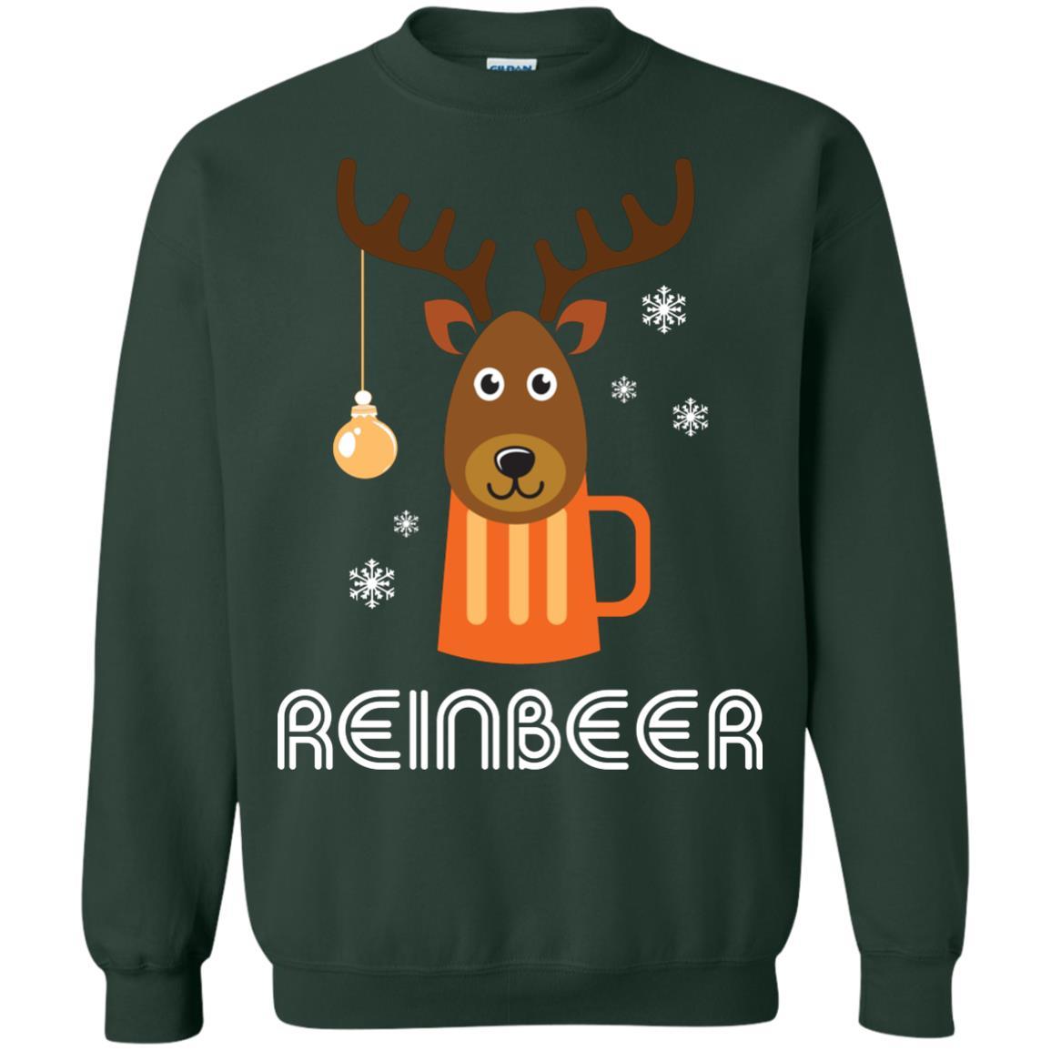 Christmas T-shirt Reinbeer Forest Green