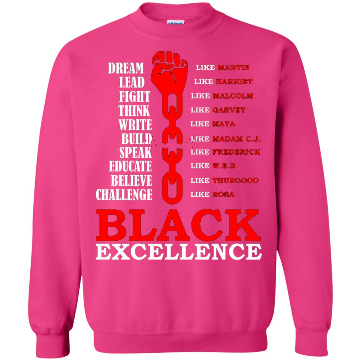 Black Excellence Black Af Proud African American T-shirt Heliconia