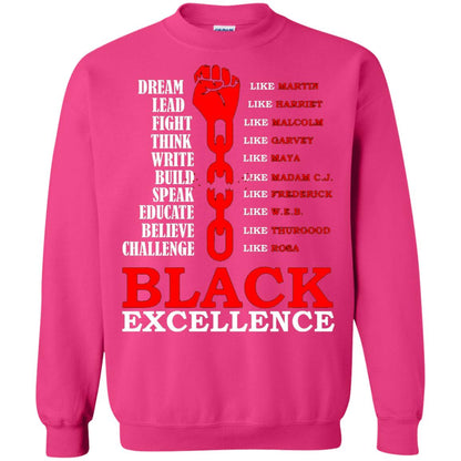 Black Excellence Black Af Proud African American T-shirt Heliconia