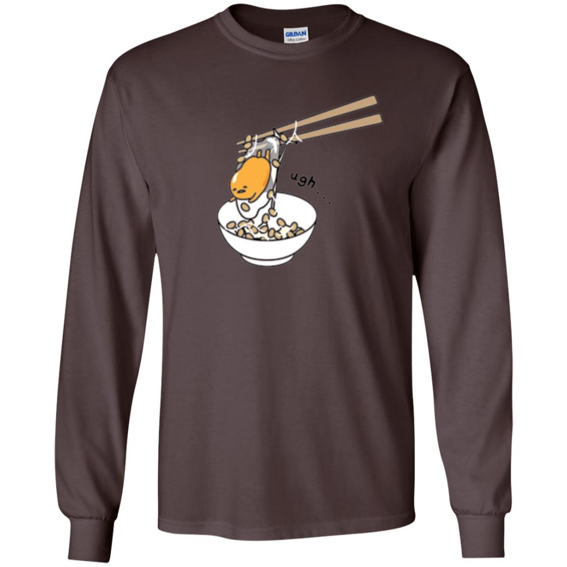 Cartoon T-shirt Gudetama Chopsticks Dark Chocolate