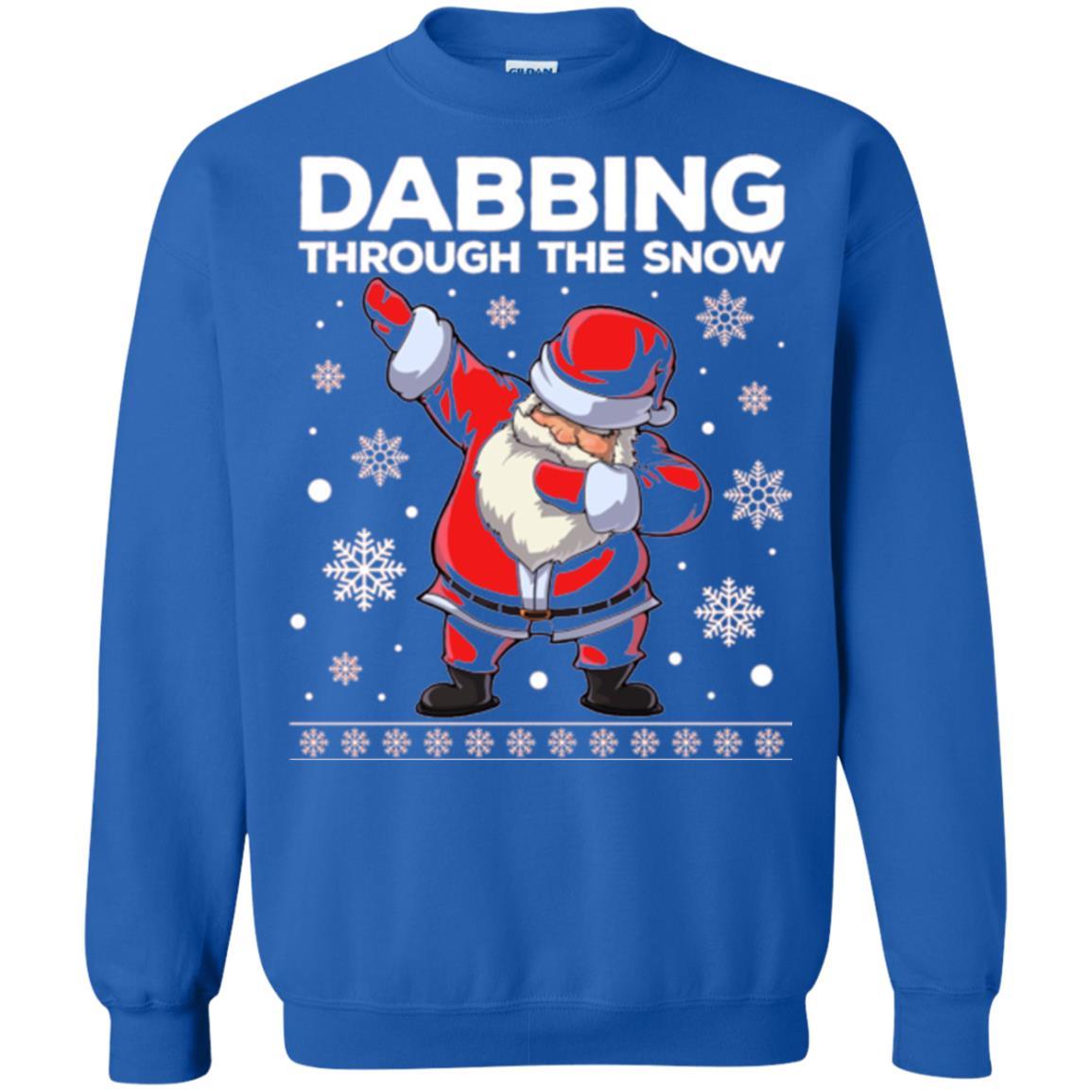 Christmas T-shirt Dabbing Through The Snow T-shirt Royal