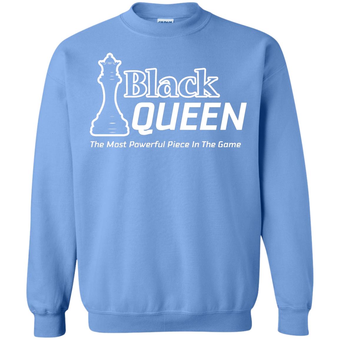 Black Queen Proud Black Woman African American T-shirt Carolina Blue