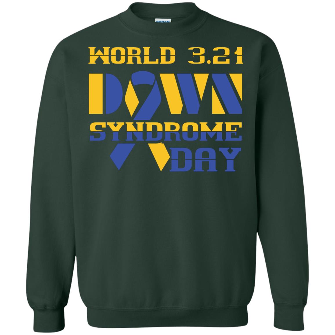 World 3.21 Down Syndrome Day Gift Shirt For Men Or Women Forest Green
