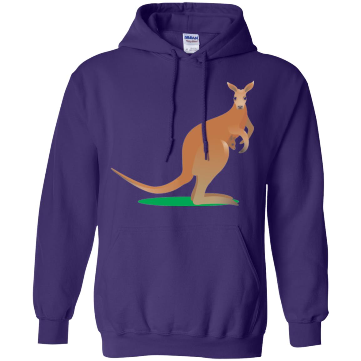 Mom Baby Kangaroo In Pouch Joey T-shirt Purple