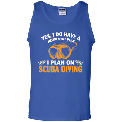 Scuba Diving T-shirt My Retirement Plan I Plan On Scuba Diving Royal