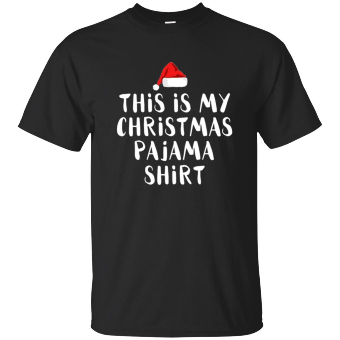 Christmas T-shirt This Is My Christmas Pajama Black