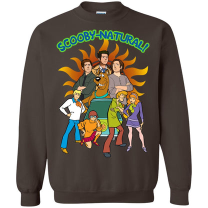 Scooby Natural Mystery Team Cartoon Shirt Dark Chocolate