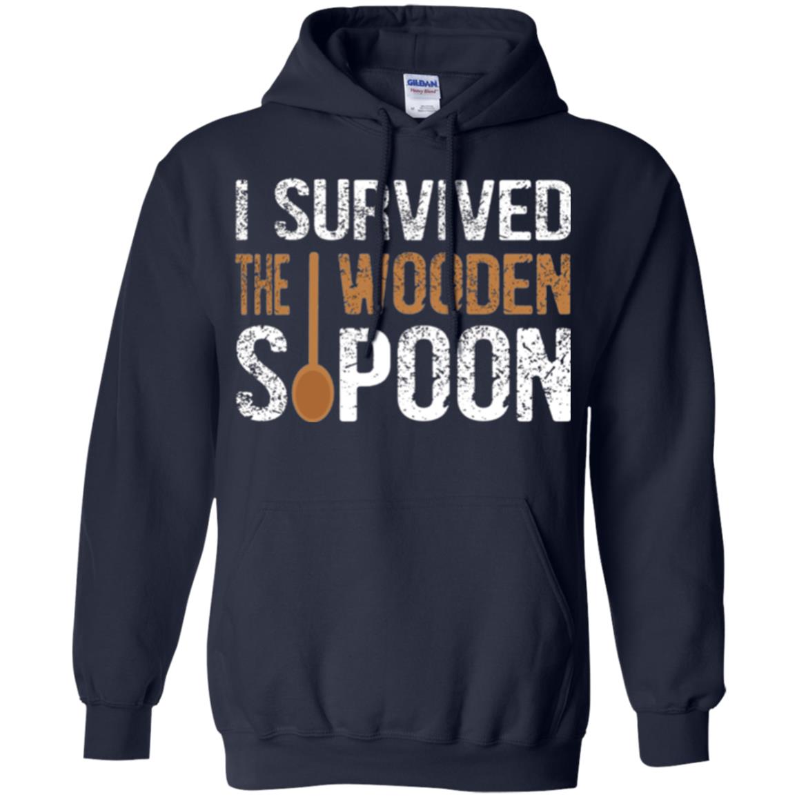 Spoon T-shirt I Survived The Wooden Spoon Navy