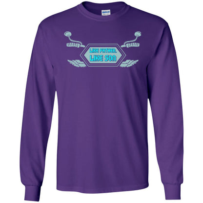 Motocross T-shirt Like Father Like Son Purple