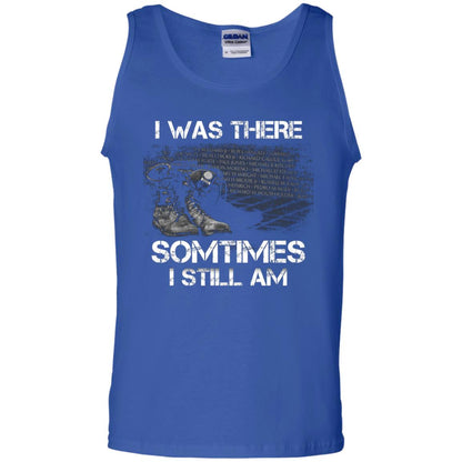 I Was There Sometimes I Still Am Military Shirt Royal