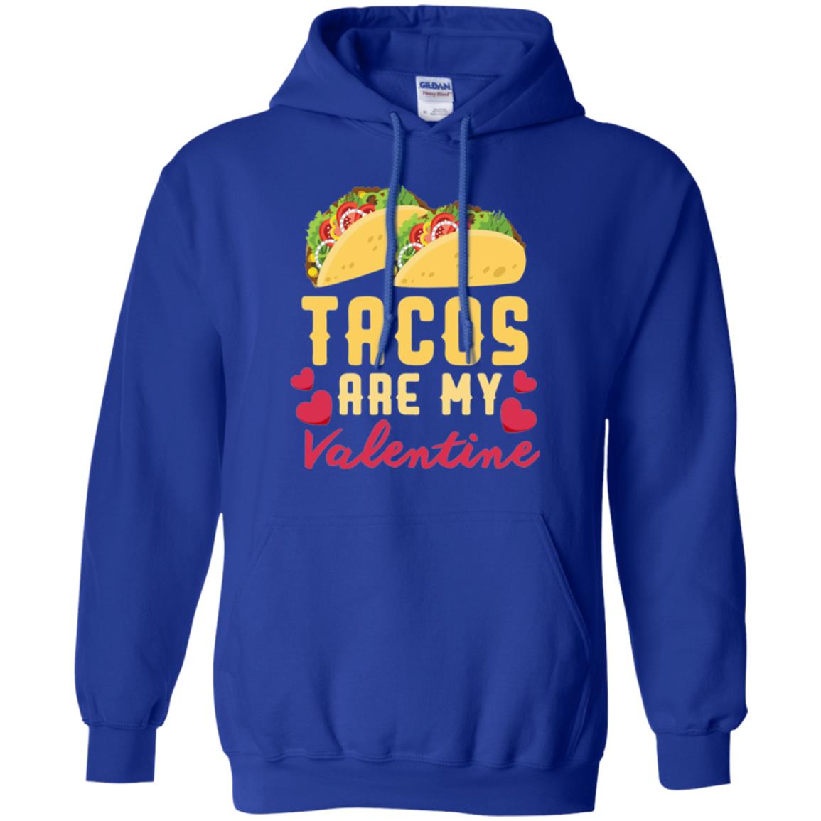 Funny Valentines Day Shirt Tacos Lovers Love Heart Gift Shirt Royal