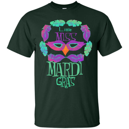 Mardi Gras T-shirt Little Miss Mardi Gras Forest