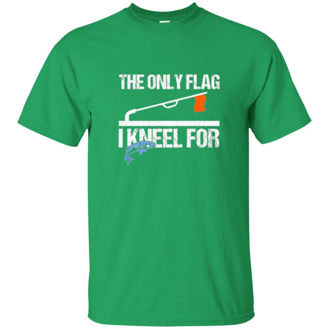 Fisherman T-shirt Ice Fishing Tip Up Flag T-shirt Irish Green