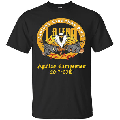 Baseball Lover T-shirt Aguilas Cibaenas Campeones 2017-2018 Black