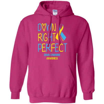 Down Right Perfect Down Syndrome Awareness T-shirt Heliconia