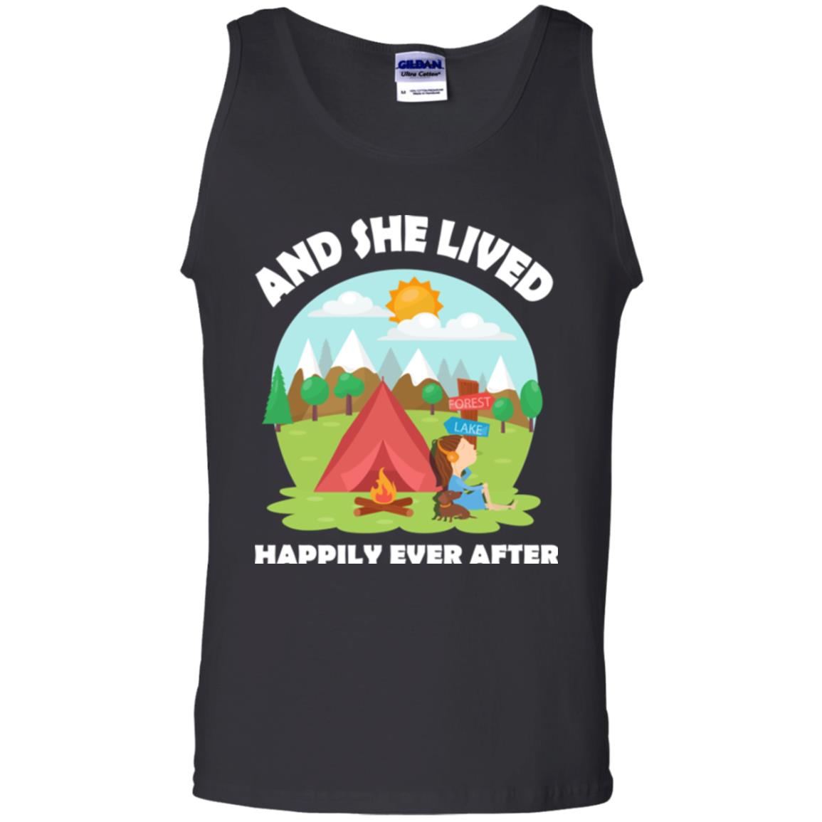 And She Lived Happily Ever After T-shirt Black