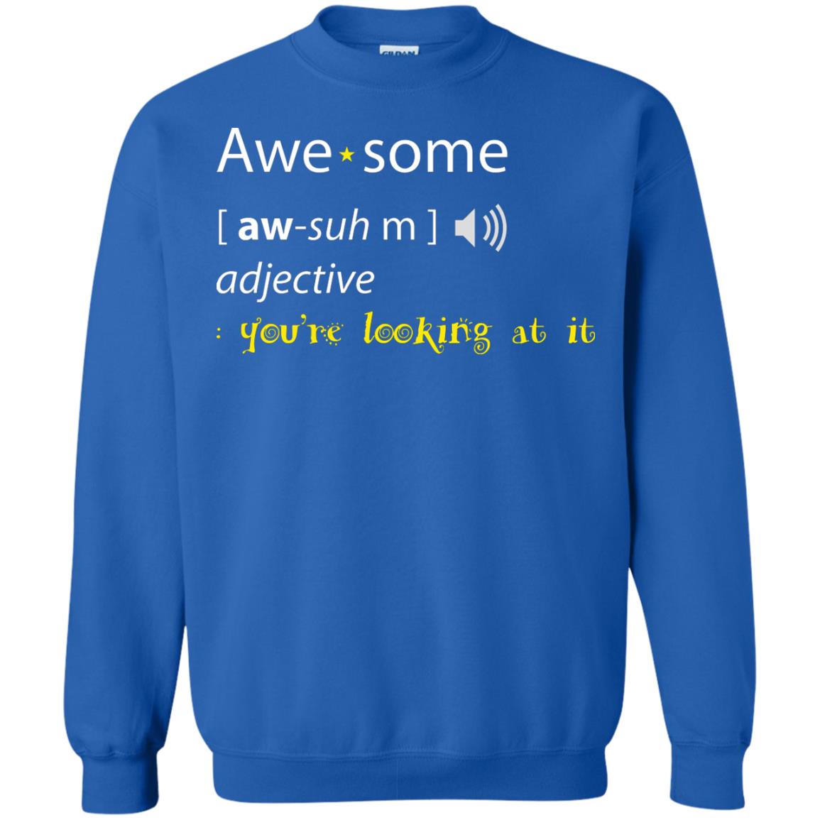 Awesome You_re Looking At It Cool Shirt For Boys Or Girls Royal