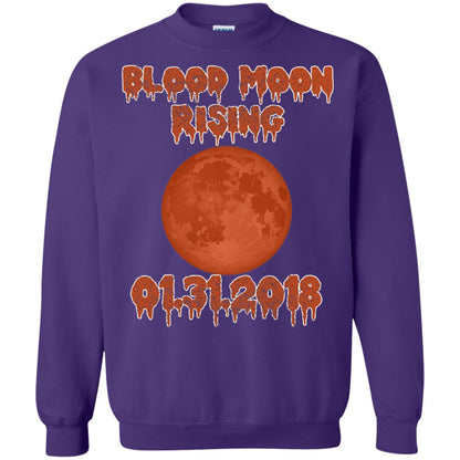 Blood Moon Rising Total Lunar Eclipse T-shirt Funny Lunar Eclipse Purple