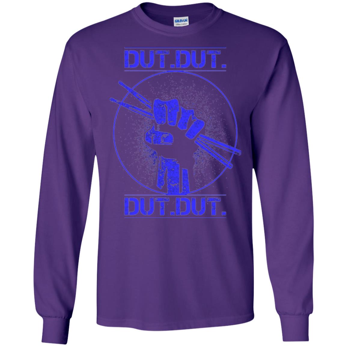 Drum Lovers T-shirt Dut Marching Band Purple