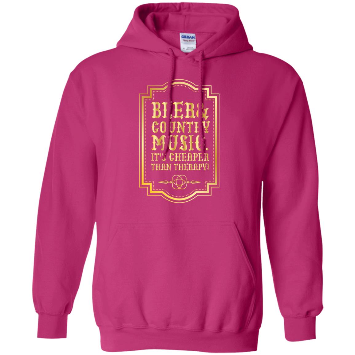 Beer Country Music Its Cheaper Than Therapy Beer Lover Shirt Heliconia