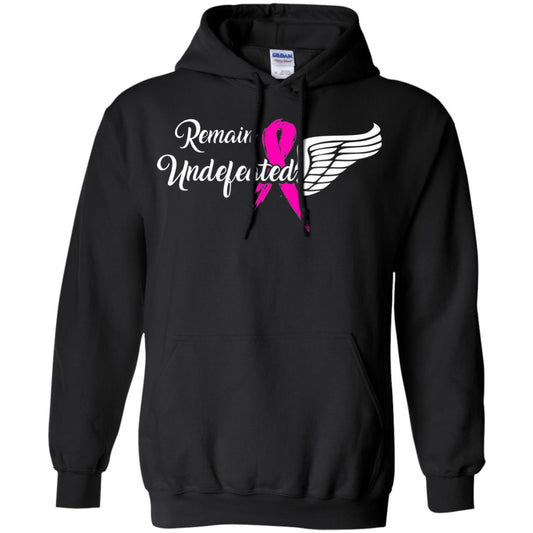 Breast Cancer T-shirt Remain Undefeated Black