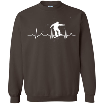 Heartbeat Snowboarding T-shirt Dark Chocolate