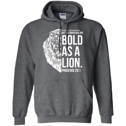 Christian T-shirt Bold As A Lion T-shirt Dark Heather