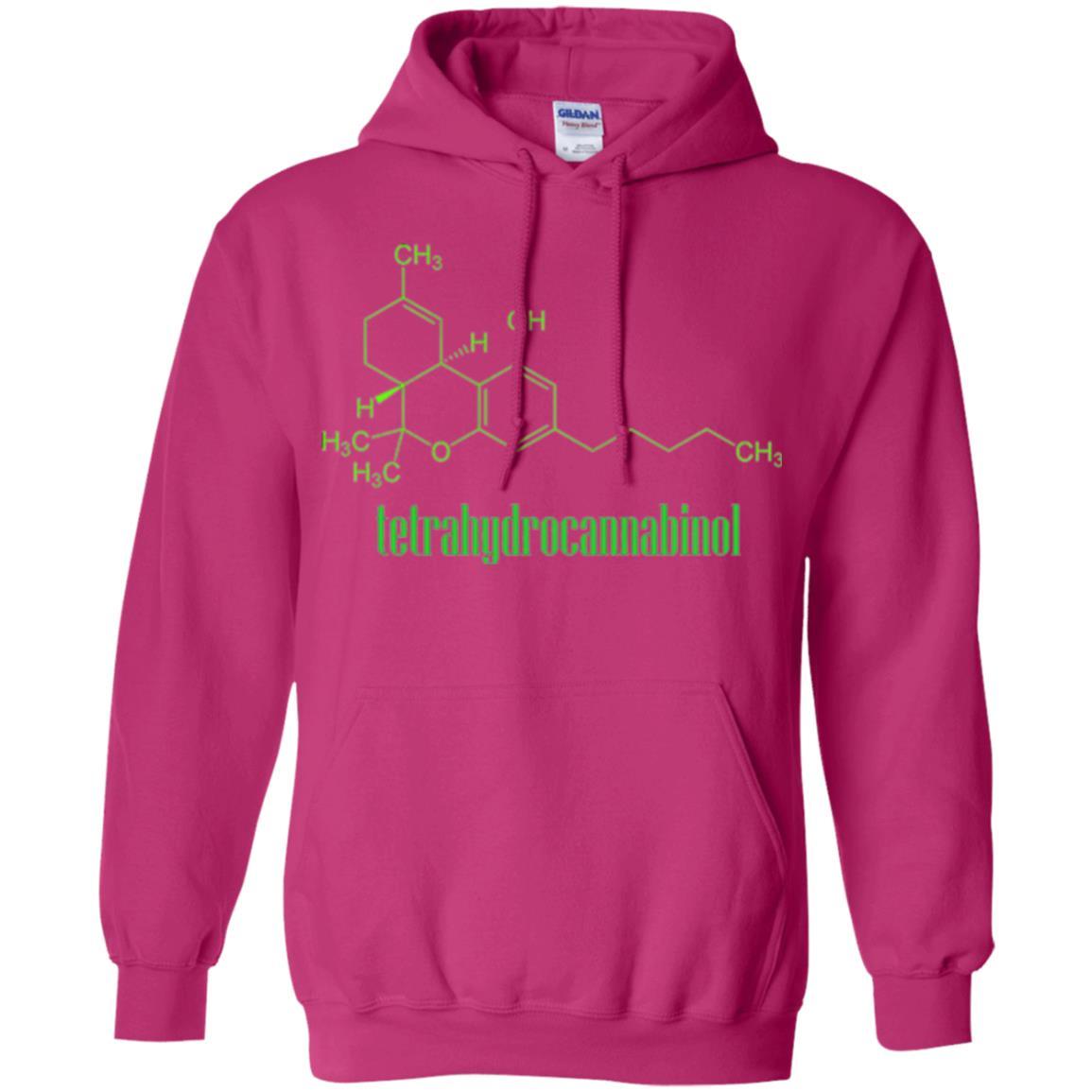 Canabis Molecule T-shirt Tetrahydrocannabinol Thc Heliconia