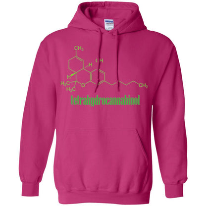 Canabis Molecule T-shirt Tetrahydrocannabinol Thc Heliconia