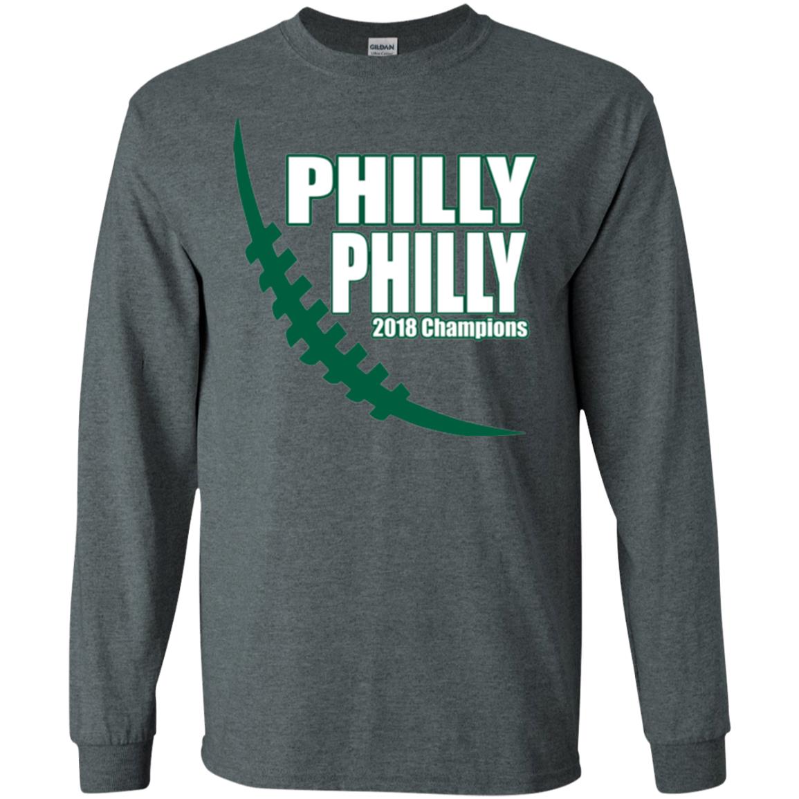 Football Lover T-shirt Philly Philly 2018 Championship Dark Heather