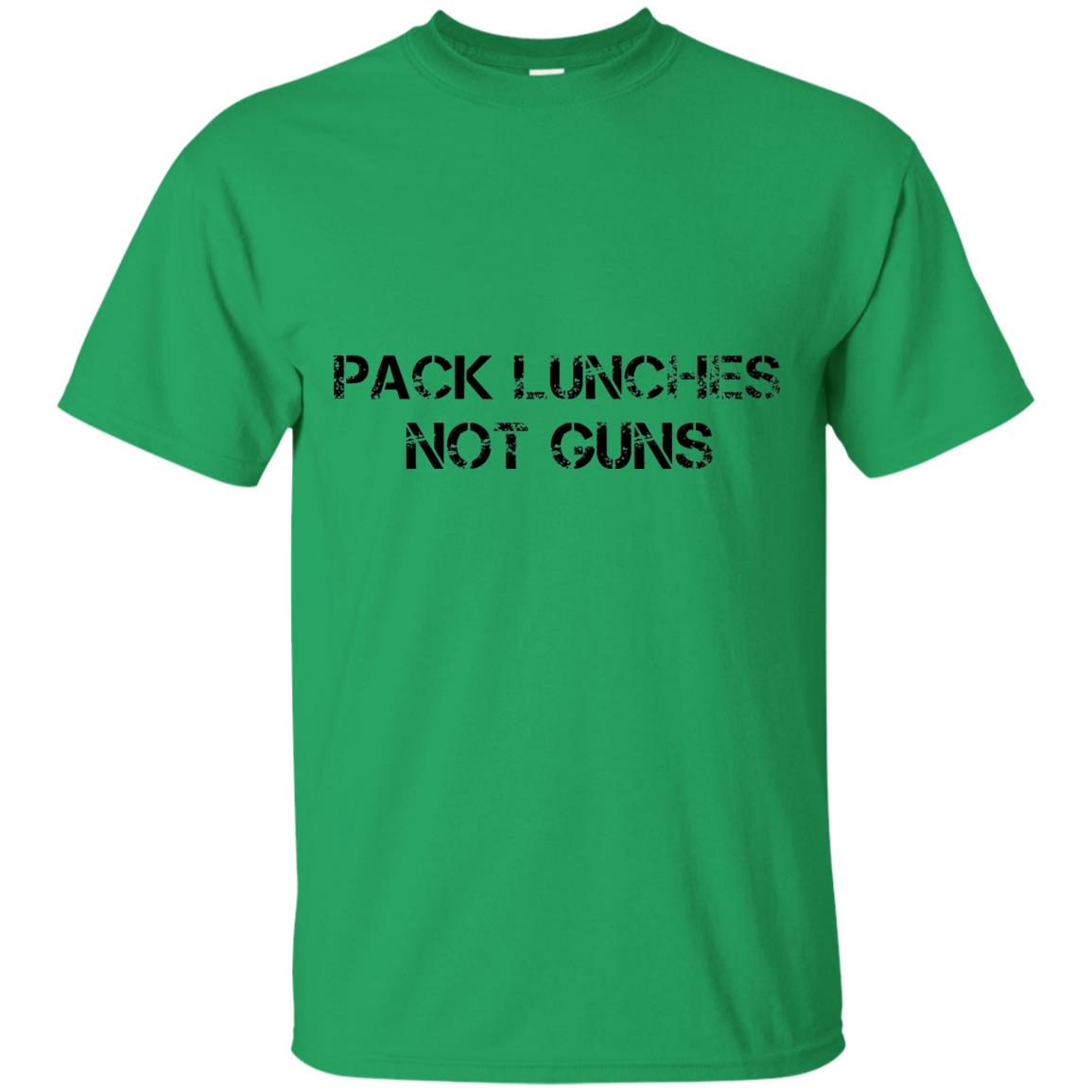 Pack Lunches Not Guns Gun Control T-shirt Irish Green