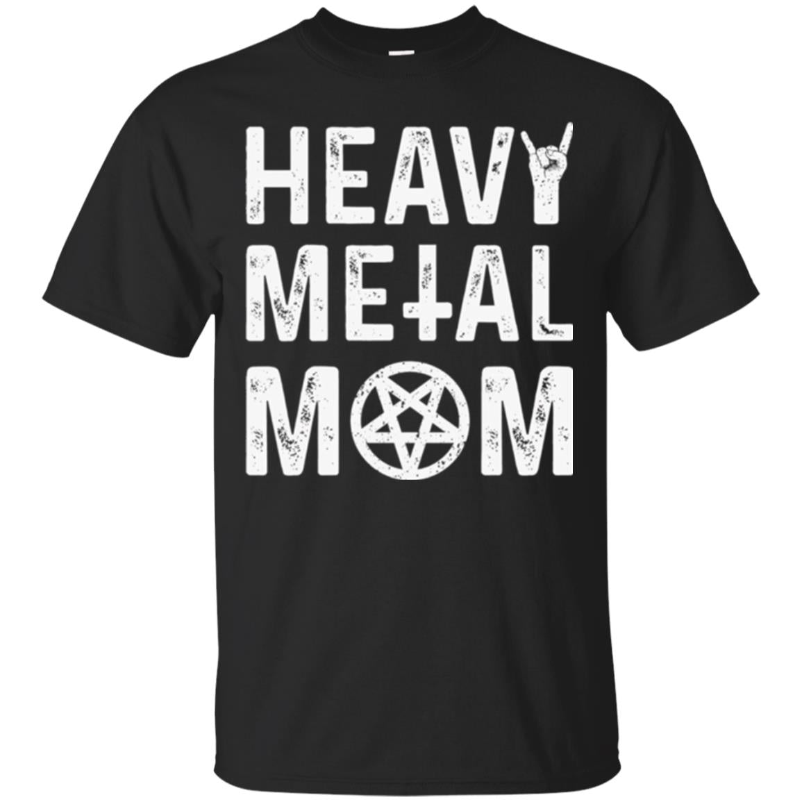 Heavy Metal Mom Vintage Band Music Concert Mother T-shirt Black