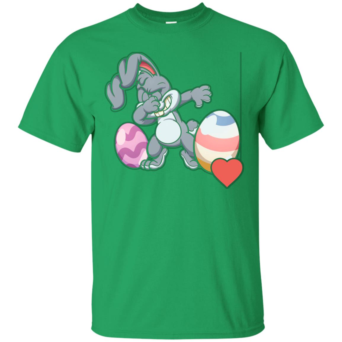 Easter Bunny Dabbing Gift Shirt Easter Holiday Irish Green