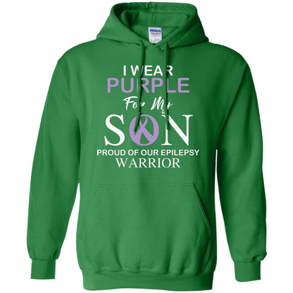 Epilepsy Warrior T-shirt I Wear Purple For My Son Proud Of Our Epilepsy Warrior Irish Green