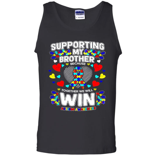 Autism Awareness Shirts For Supporting My Brother Black