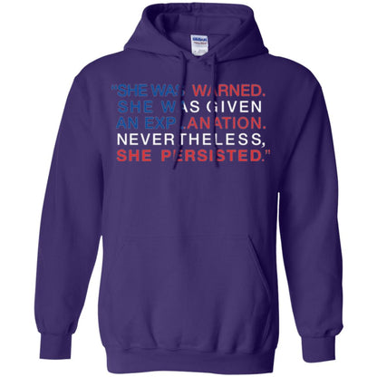 Human_s Right T-shirt She Was Warned Nevertheless She Persisted Purple