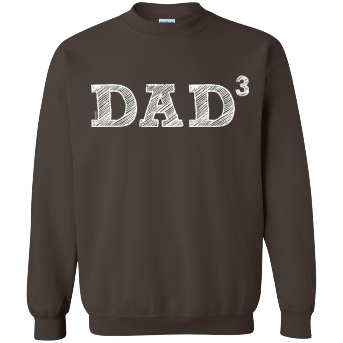 Men_s Dad3, Three Kids Father_s Day, Father Of Three T-shirt Dark Chocolate