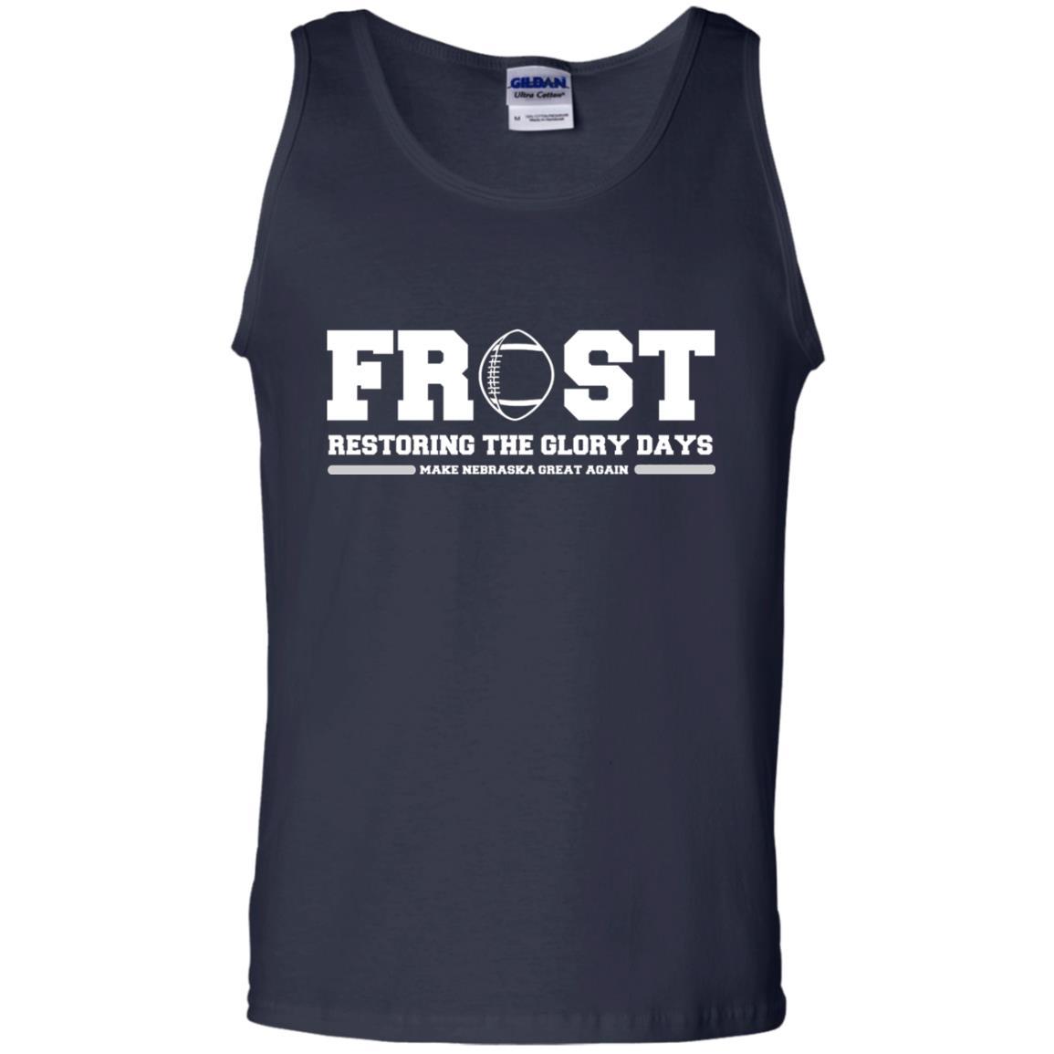 Football T-shirt Scott Frost 2018 Make Nebraska Navy