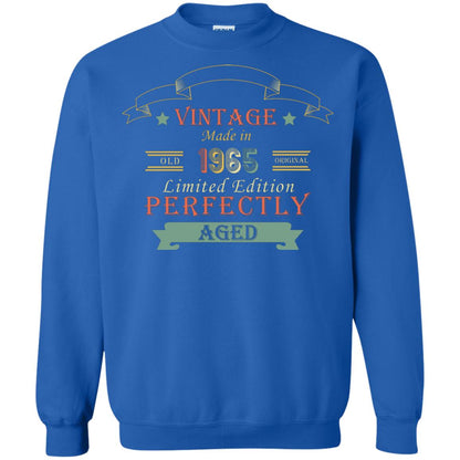 Vintage Made In Old 1965 Original Limited Edition Perfectly Aged 53th Birthday T-shirt Royal