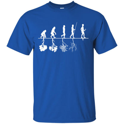 Evolution Tree Of Human Life Thinking Save Environment Shirt Royal