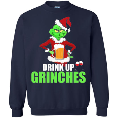 Christmas T-shirt Drink Up Grinches Navy