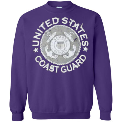 United States Coast Guard T Shirt Purple